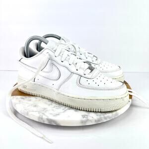 Nike Air Force 1 Low Triple White Shoes 314192-117 Youth Boys 5.5 Women's 7